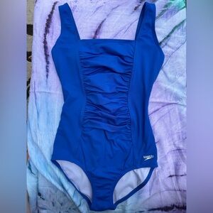 Speedo Endurance Blue One-Piece Swimsuit size 8